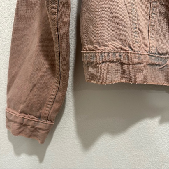 SLVRLAKE Fitted Trucker Denim Jacket in Sunset Drive Size Medium - Picture 5 of 6